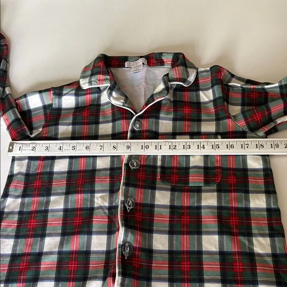 The Beaufort Bonnet Company Pajama Set Aiken Plaid Pima Cotton Holiday Size XS - Picture 9 of 14
